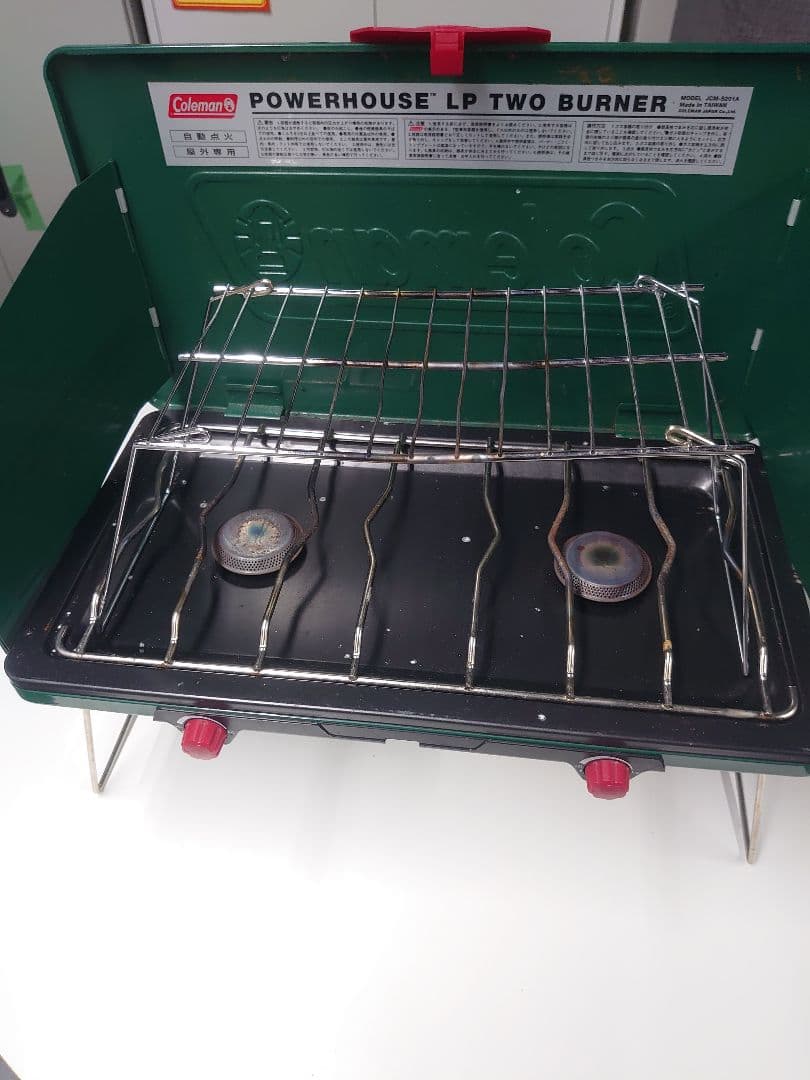 オーリック 小型 ガスバーナー Colemanツーバーナーコンロ ガス缶大×2