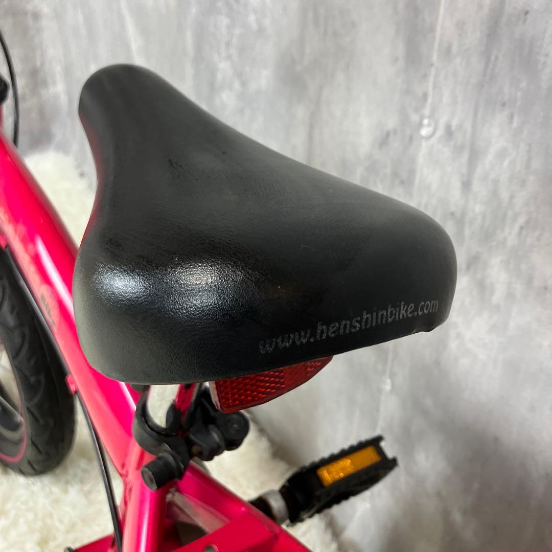へんしんバイク 12インチ ピンク スタンド付き