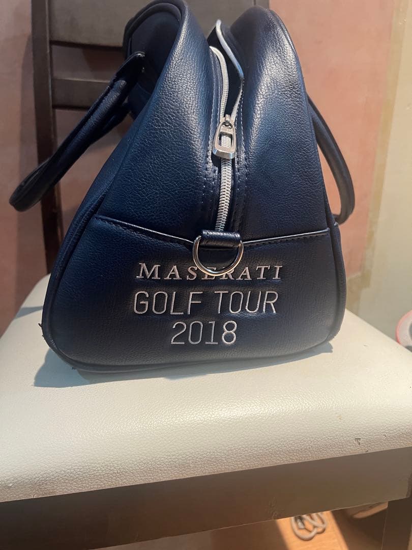 MASERATI ネイビー ハンドバッグ