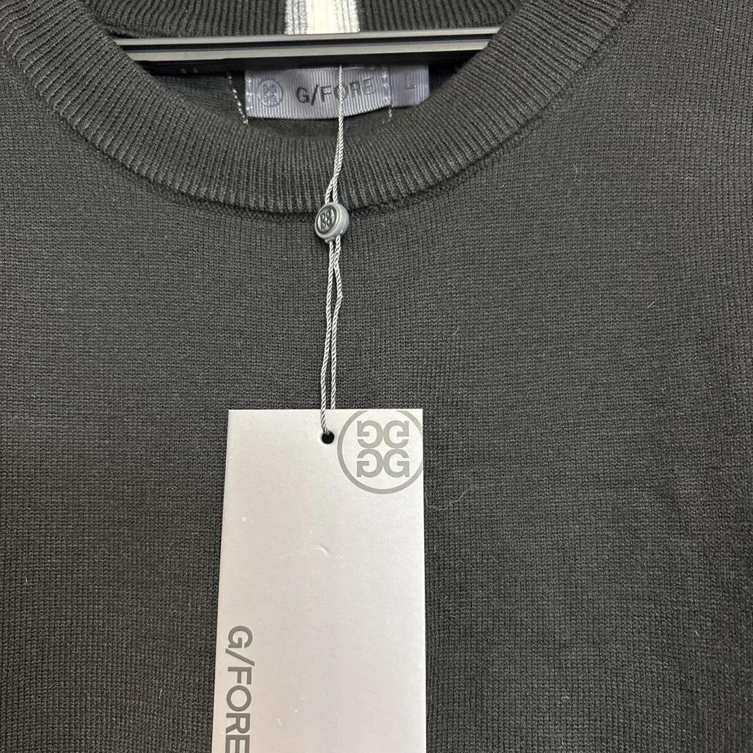 G/FORE ブラック クルーネックセーター