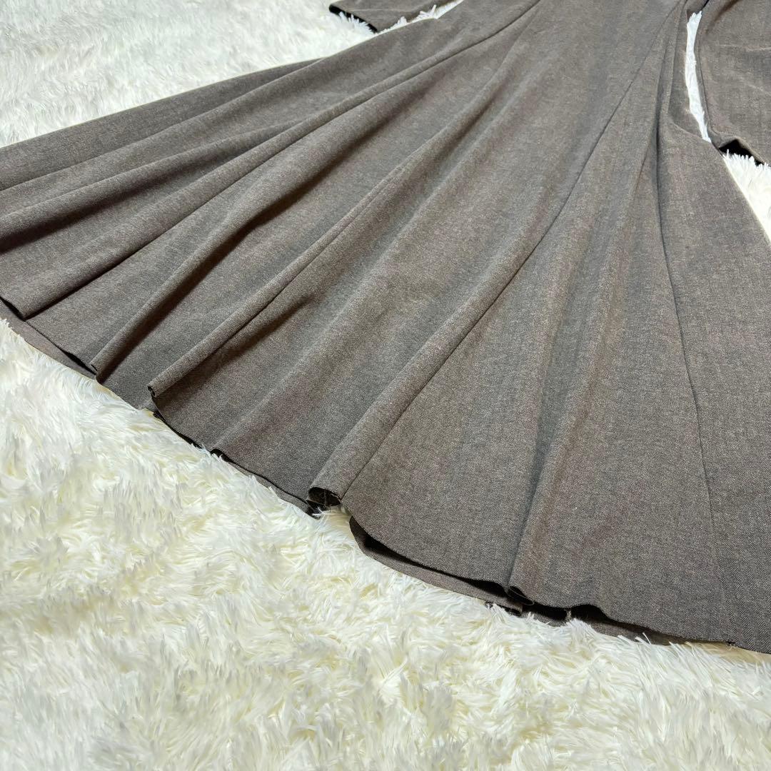 【新品タグ付き】　ココディール　ヘリンボーンカットワンピース チャコール