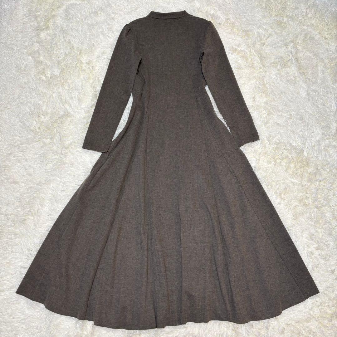 【新品タグ付き】　ココディール　ヘリンボーンカットワンピース チャコール