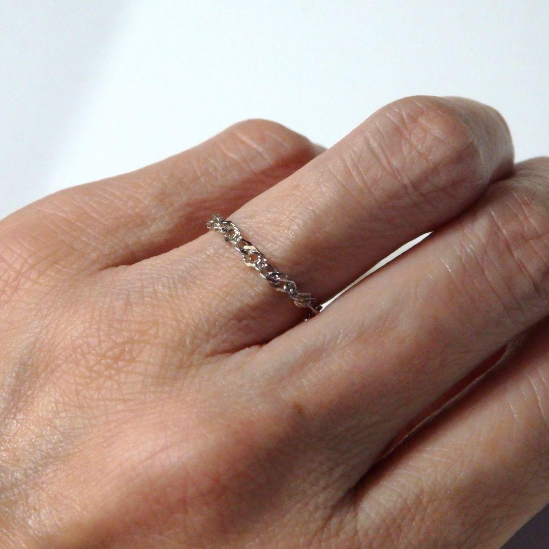 花の慶次 プラチナリング スクリューチェーン　チェーンリング　2.4㎜幅