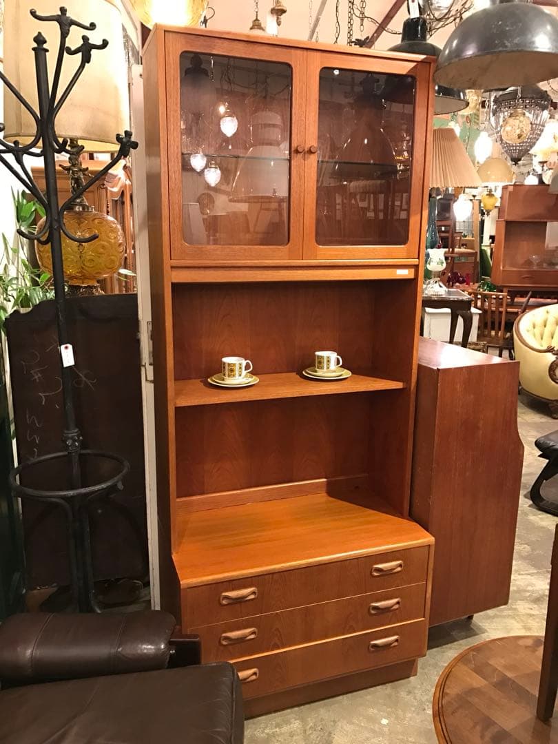 G-PLAN フレスコ カップボード 食器棚 ウォールユニット チーク材