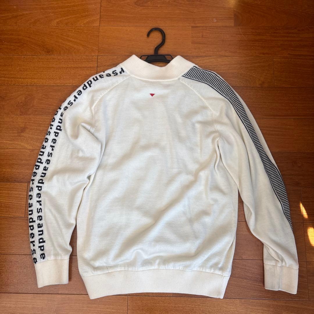 クリーニング済み　and per se ホワイトセーター　裏地付き