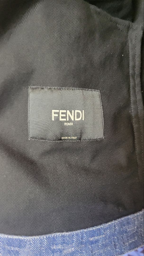 J*1様 FENDI　胸ロゴ　デニムジャケット　サイズ50