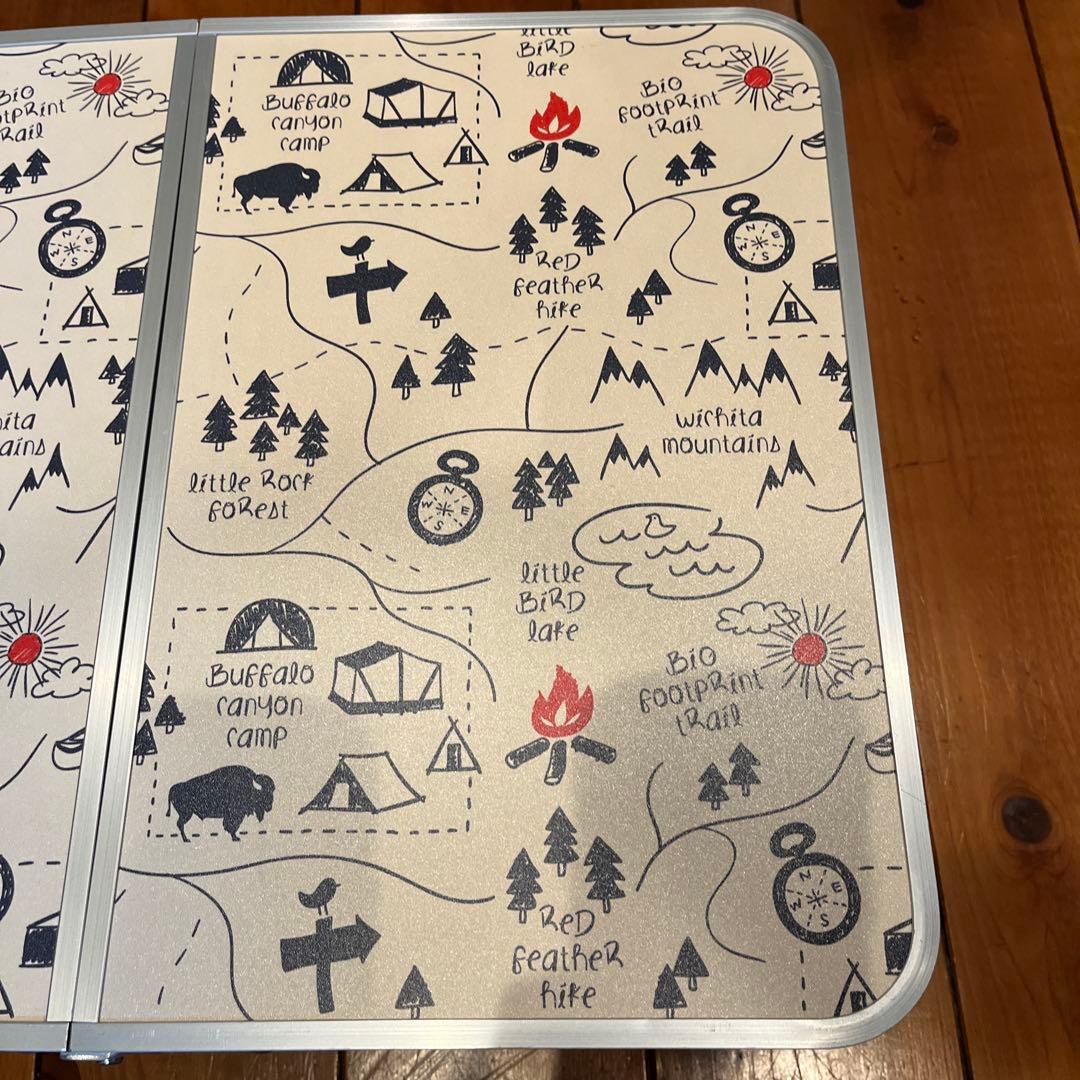 【希少柄/未使用品】Coleman ミニテーブル プラス キャンプマップ柄