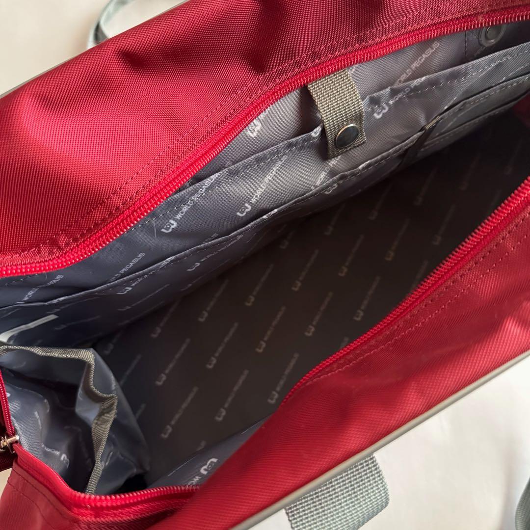 WORLD PEGASUS ワッペ スクバ 赤 ワールドペガサス スクールバッグ