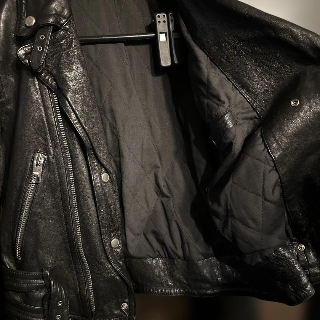 Burberry Prorsum ラムレザー ダブルライダースジャケット M