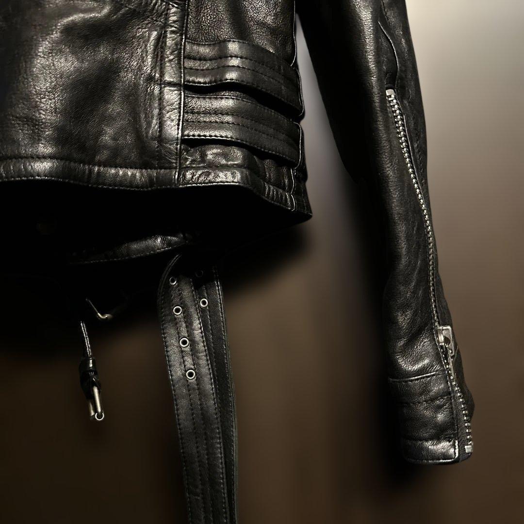 Burberry Prorsum ラムレザー ダブルライダースジャケット M