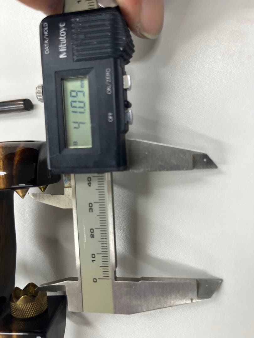 まろん　松村作　黒柿　大砲型万力　小型