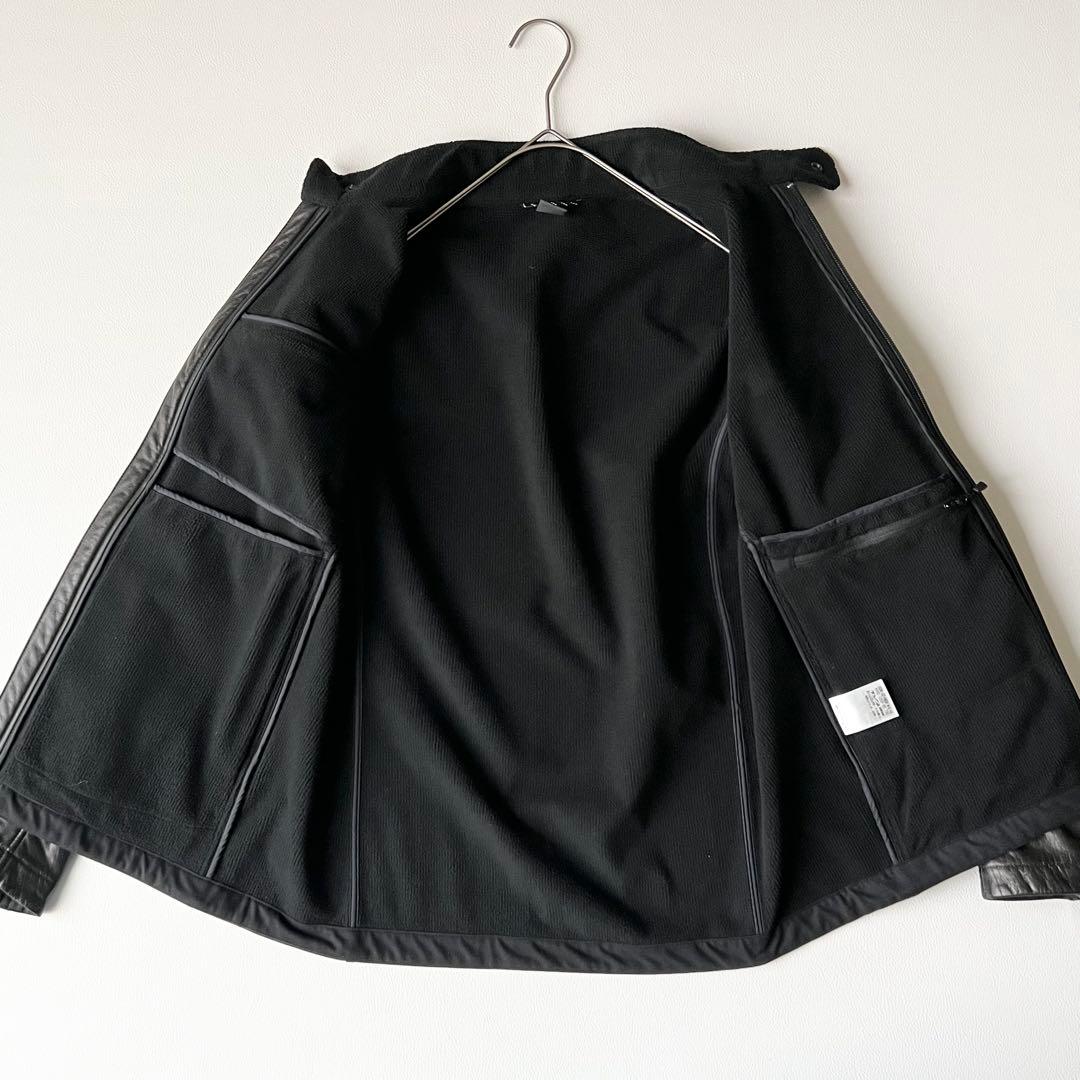 3206【美品】モンベル　ビエントクロスジャケット　ゴアテックス フェイクレザー