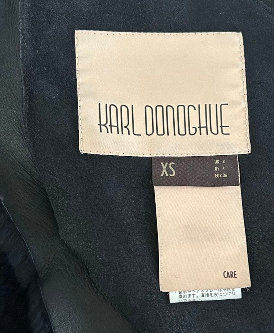 る*ん様 美品 KARL DONOGHUE カールドノヒュー ムートンジレ ベス