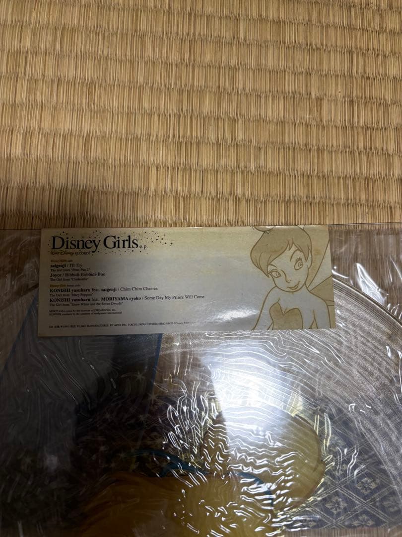 Disney Girls ティンカーベル レコード ピクチャー盤　ディズニー