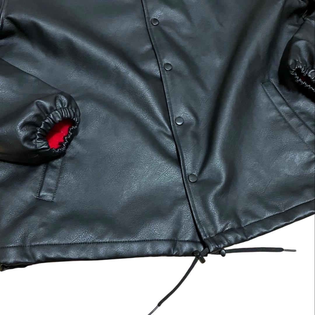 ローラーマガジン　リッパーマガジン　コーチジャケット　フェイクレザー　サイズL