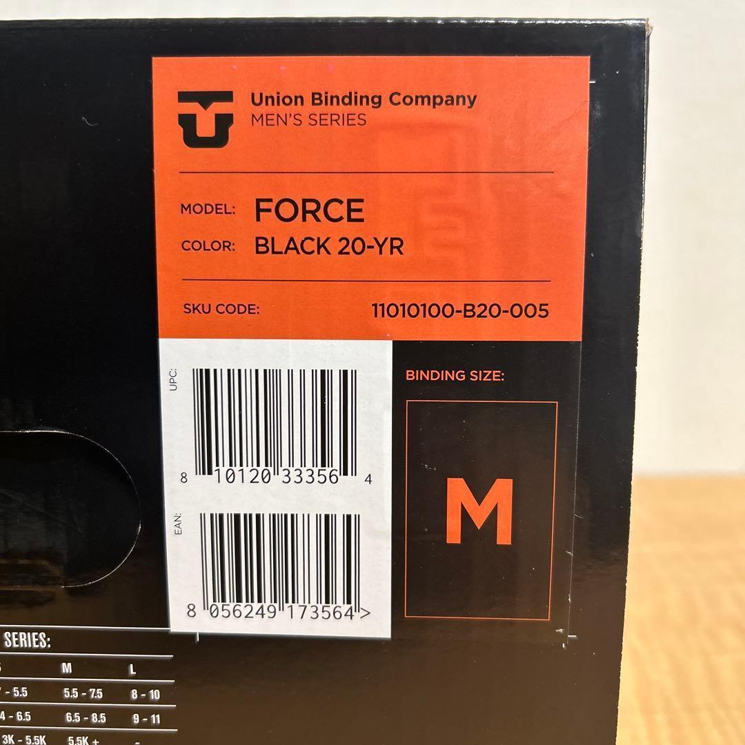 25-26 UNION ユニオン FORCE BLACK 20-YR （M）新品