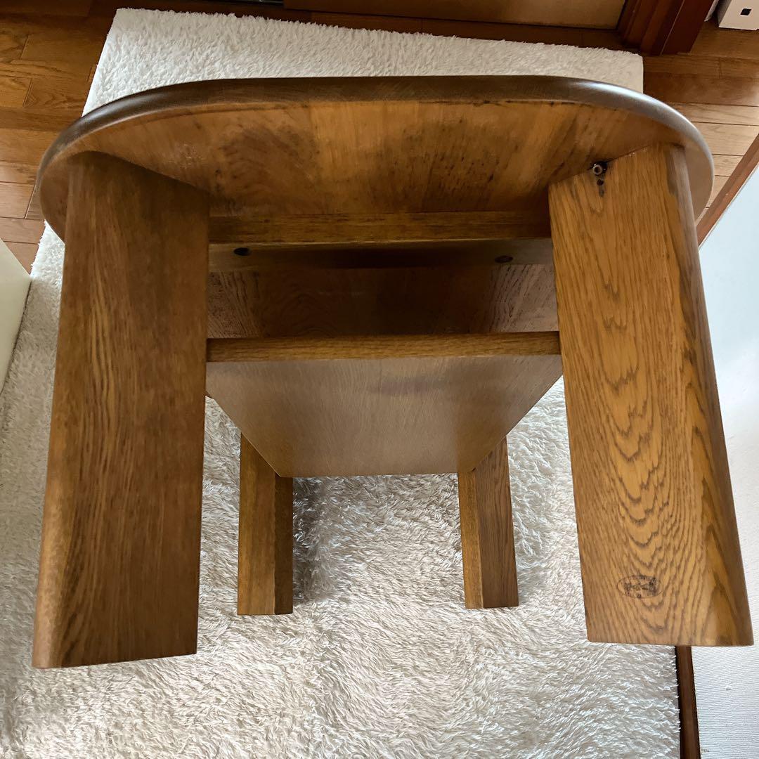 ベストセラー】浜本工芸 リビングテーブル 天然木 ナラ材 110cm 2段