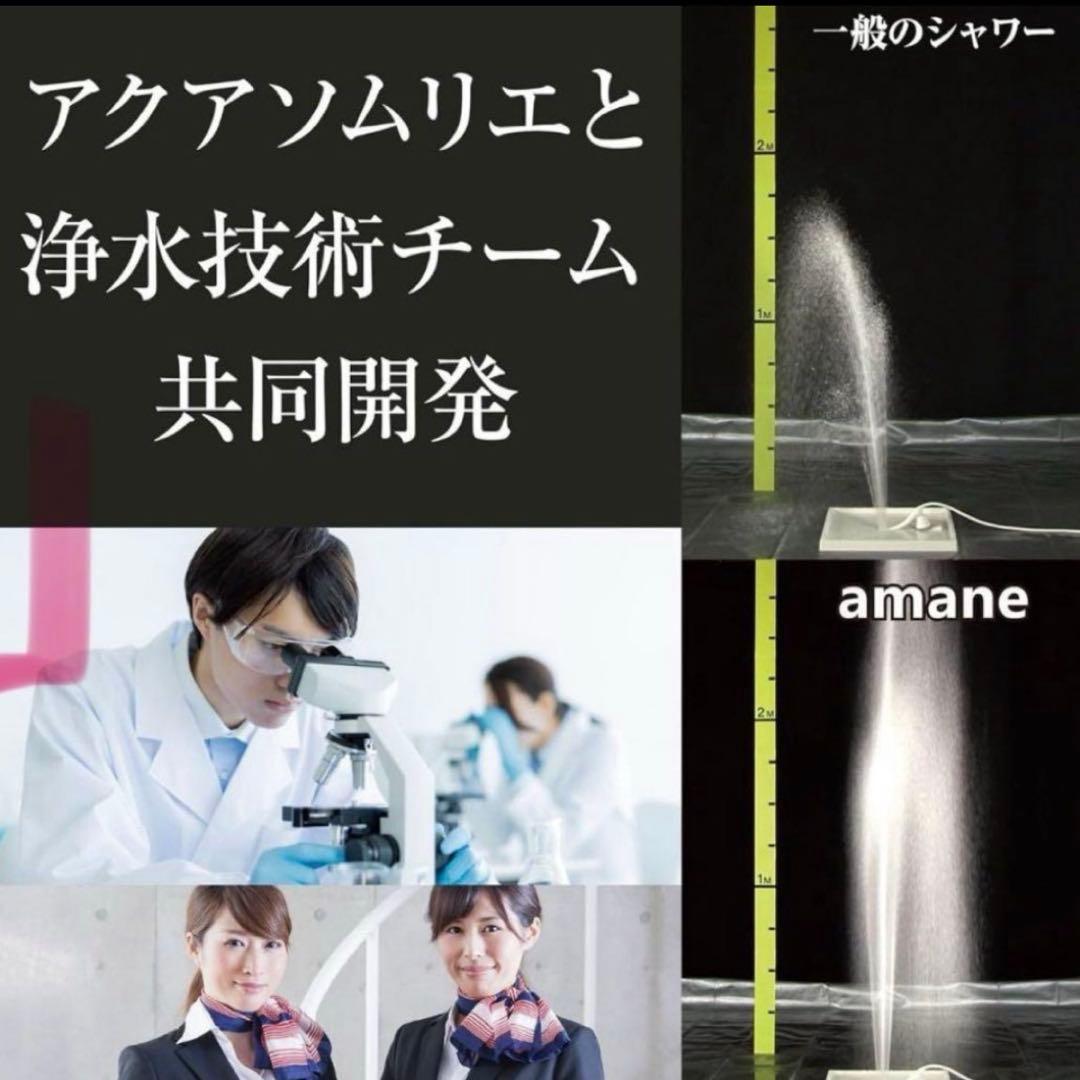 【新品★限定】amane高機能シャワーヘッドハンズ限定フィルターセット付　ミスト