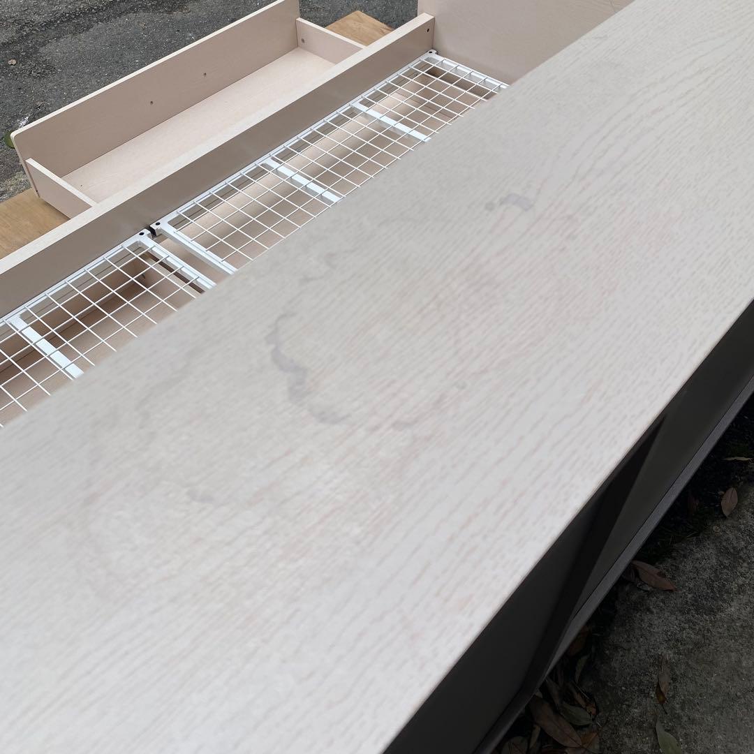 【配送可能地域要確認】　ニトリ　シングルベッドフレーム　棚付き