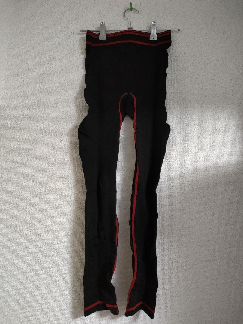 STB PRO MODEL ユニロングスパッツ L ブラック/レッド YONEX