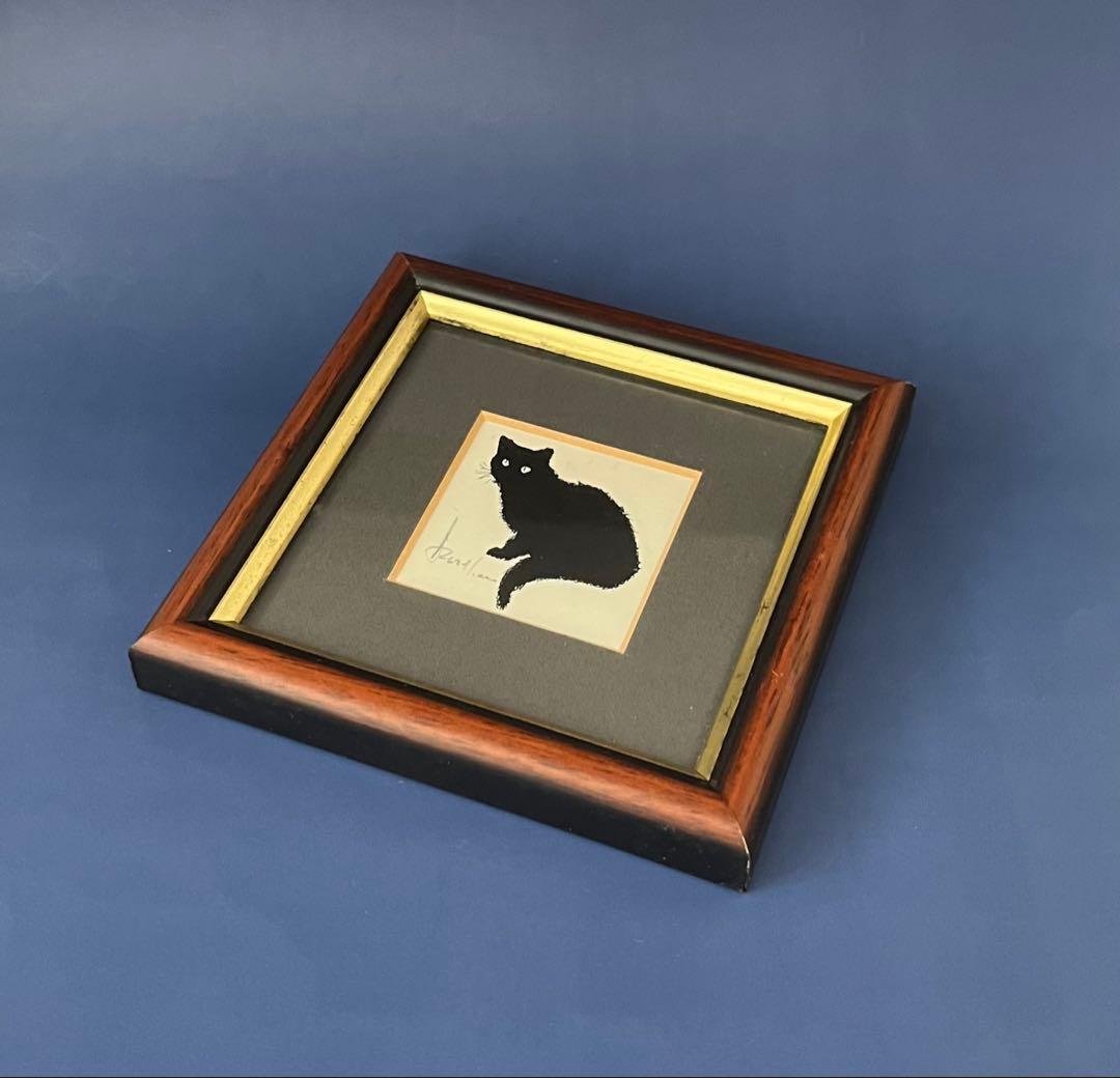 アンドリュー・コゥリー作　ミニ額【猫】　アートフレーム