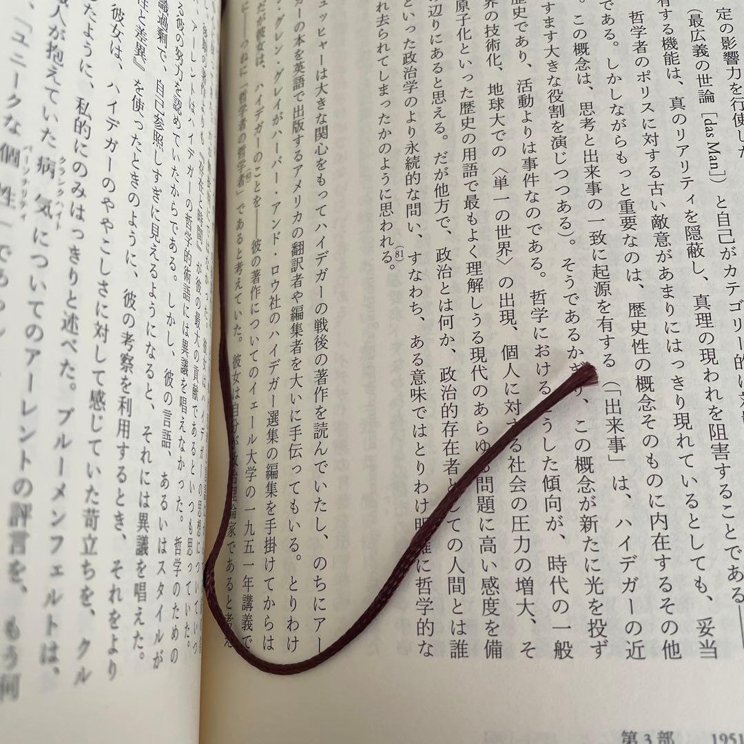 ハンナ・アーレント 〈世界への愛〉の物語 （帯つき）