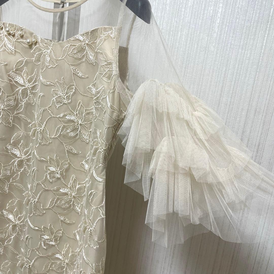 様々　　Pearl motif embroidery dress