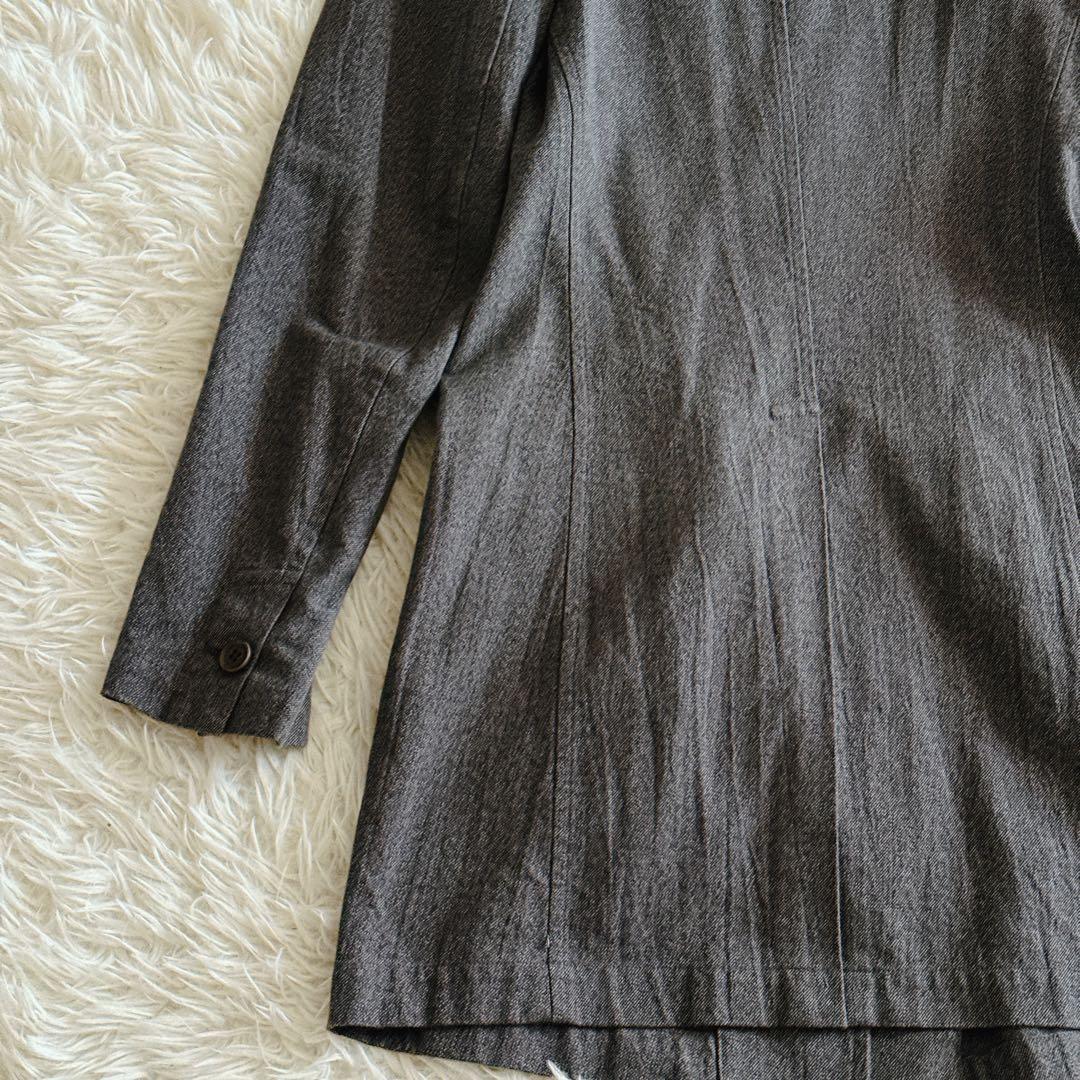 Y’s ワイズ ロングコートジャケット 羽織り 2サイズ グレー ユニセックス