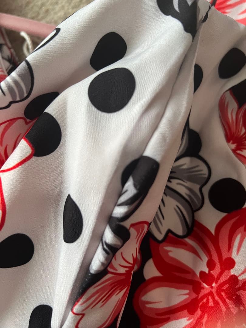 フラメンコ衣装　ワンピース　マリキータ赤黒　L