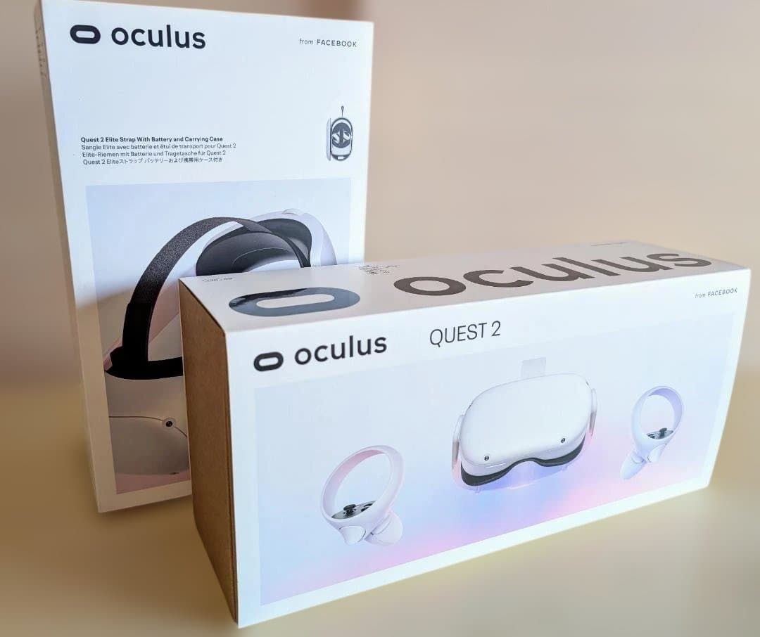 フル装備： Quest 2 128GB 純正オプション・付属品あり