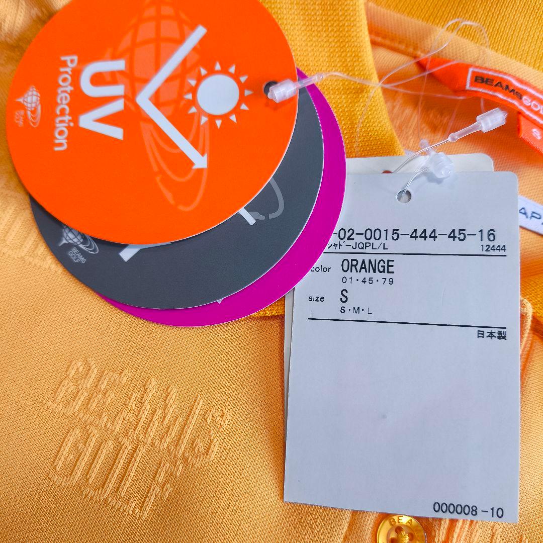 新品未使用　ビームスゴルフ　レディース　オレンジ　ポロシャツ　Sサイズ