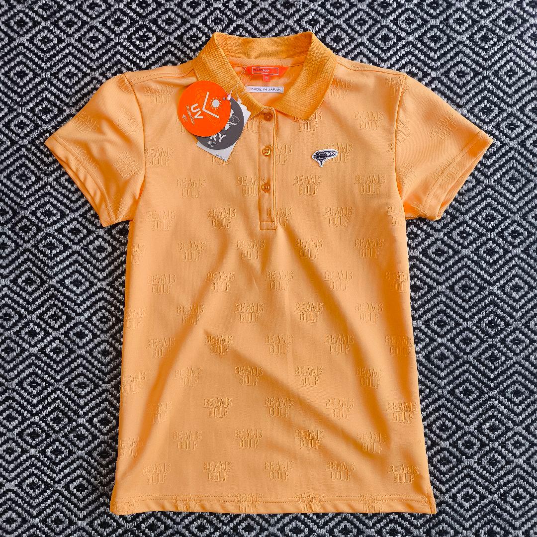 新品未使用　ビームスゴルフ　レディース　オレンジ　ポロシャツ　Sサイズ