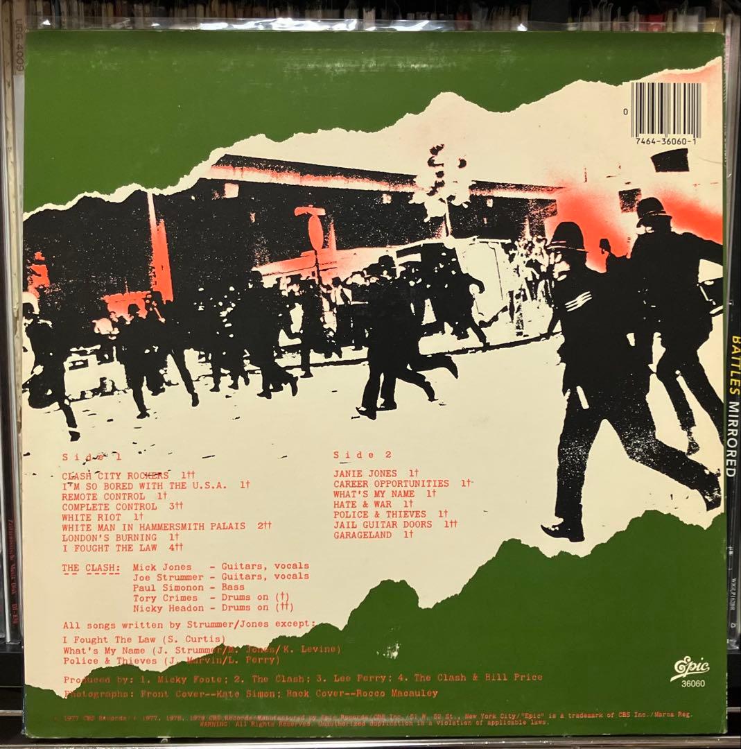 THE CLASH USオリジ／プロモ7インチ付／STERLING刻印／白い暴動