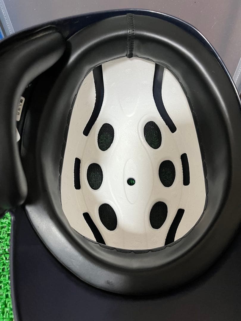 【美品】軟式 ヘルメット つや消し ネイビー