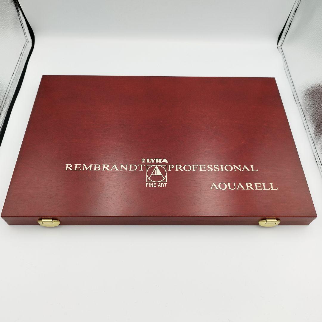 【希少・ほぼ未使用】リラ 水彩色鉛筆 アクアレル 100色 ウッドボックス