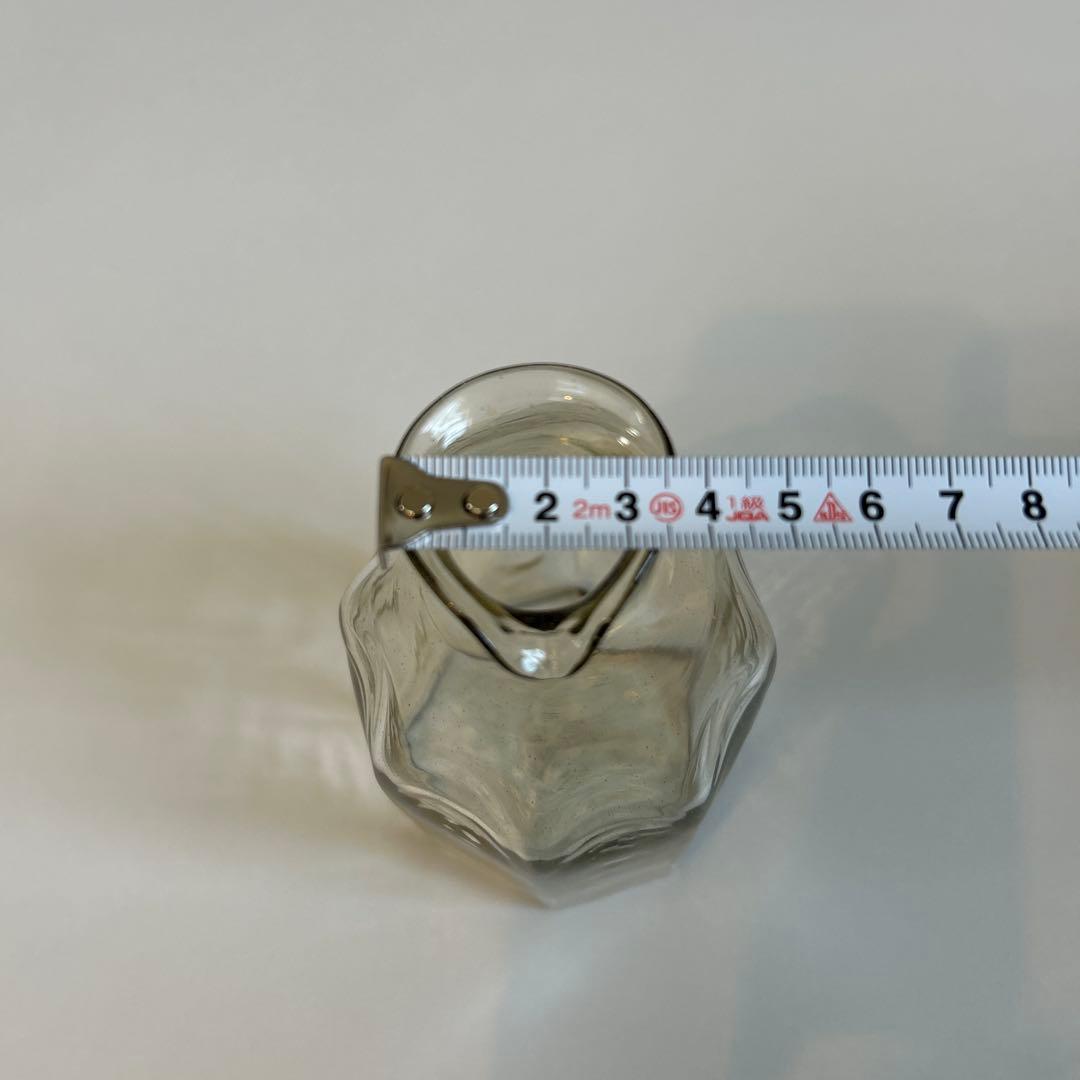 小澄正雄、ガラス製、透明ガラス八角形花瓶