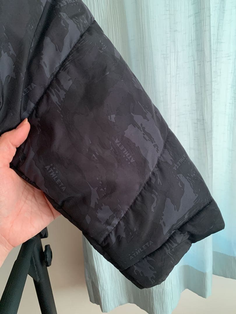 アスレタ ATHLETA ベンチコート サイズO 黒 サッカー