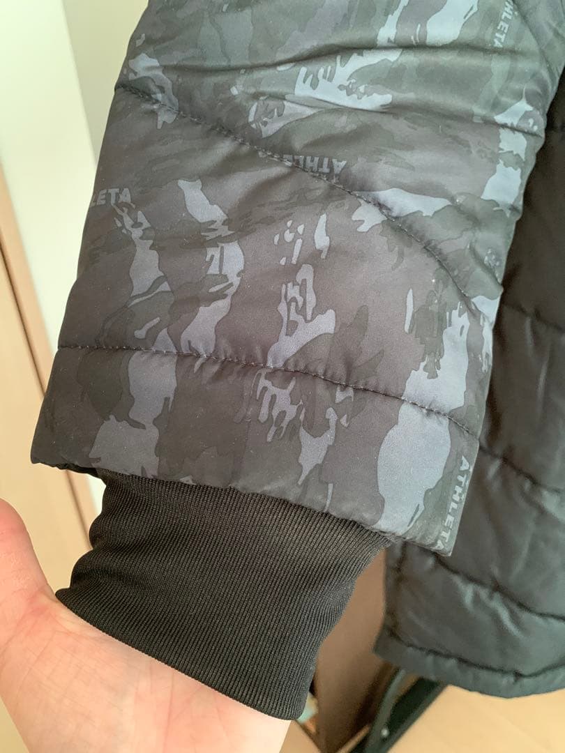 アスレタ ATHLETA ベンチコート サイズO 黒 サッカー