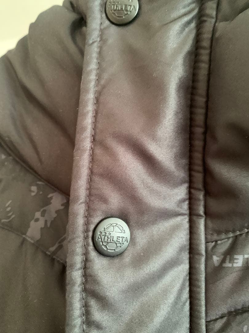 アスレタ ATHLETA ベンチコート サイズO 黒 サッカー