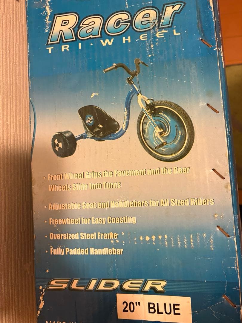 ドリフトトライク　三輪車　ブルー　未使用品　引き取り限定