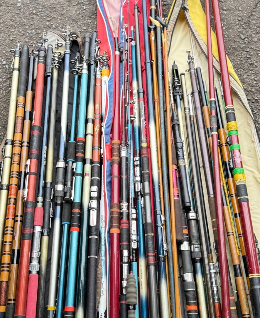釣竿　まとめ売り　40本ぐらい