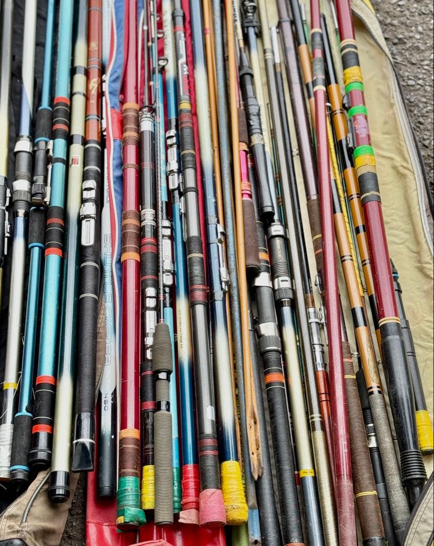 釣竿　まとめ売り　40本ぐらい