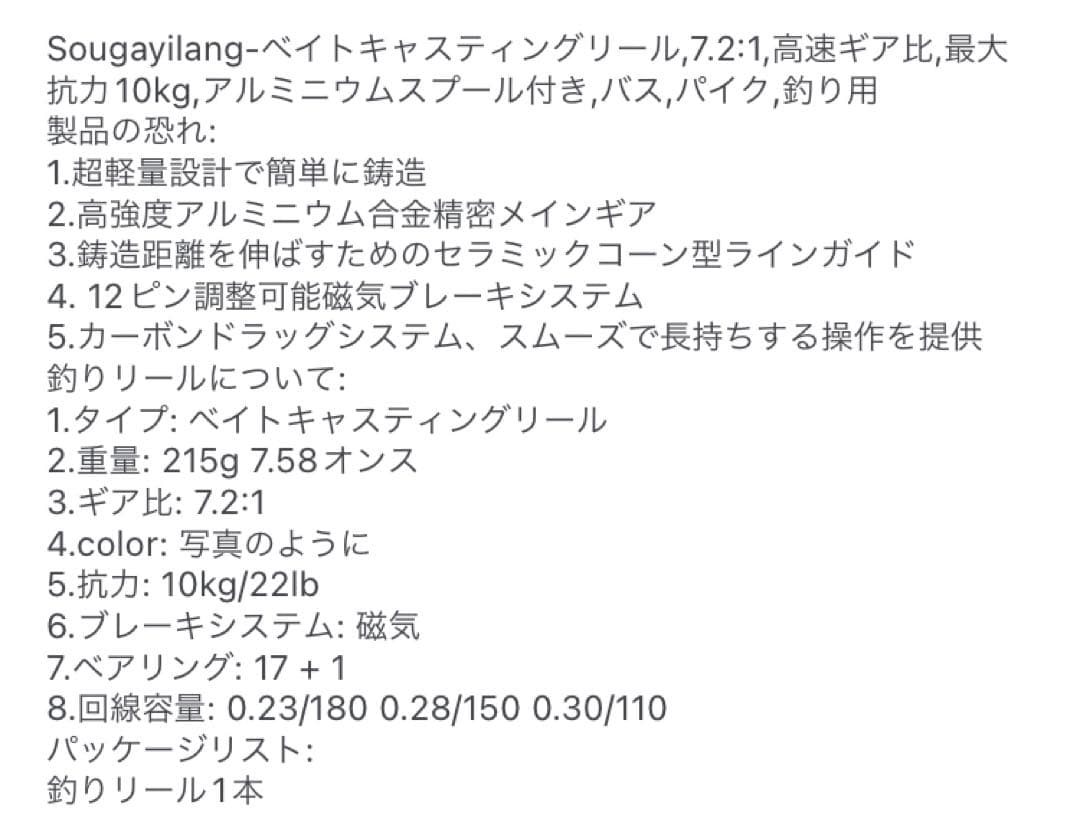 トップに！ベイトリール　クレイジーカラー