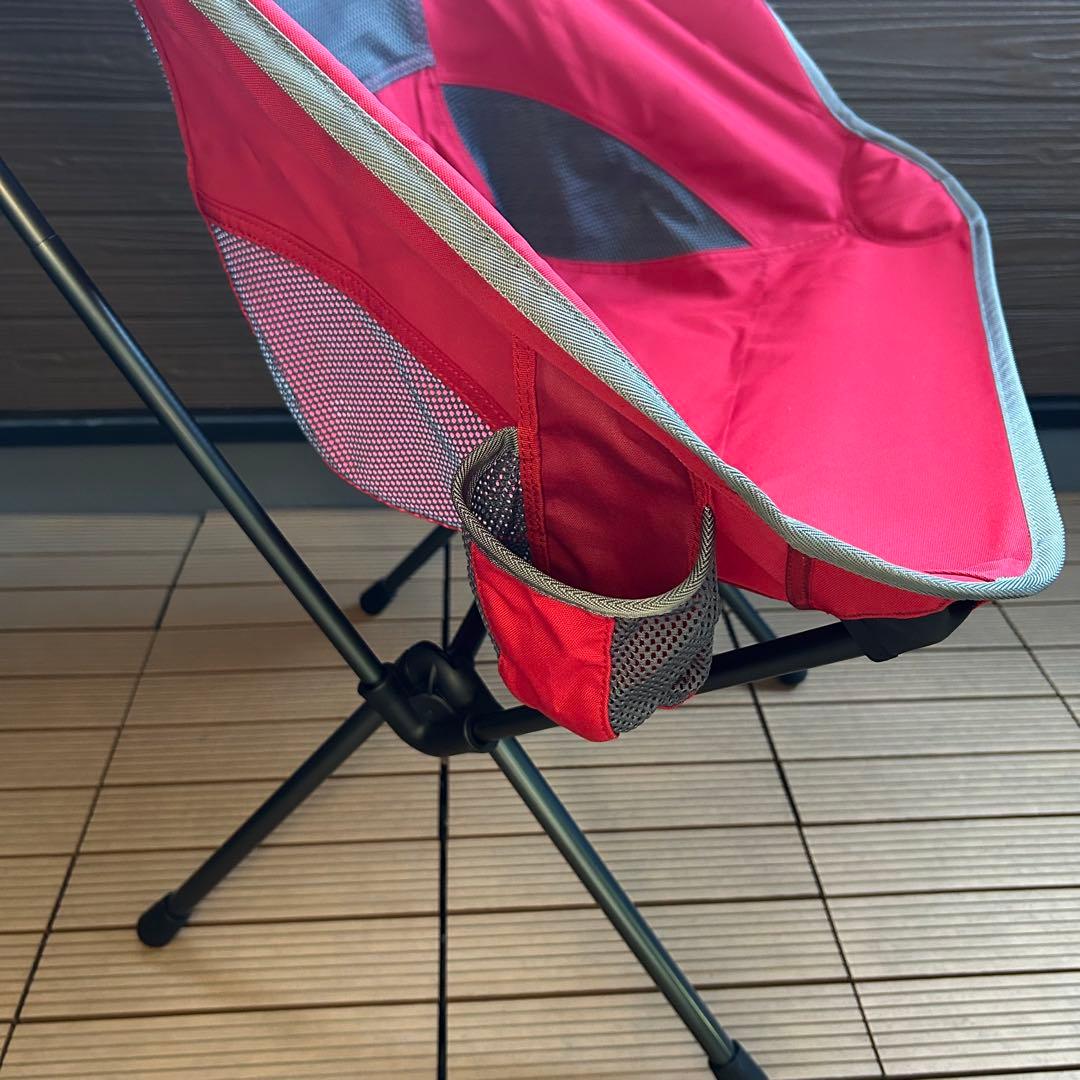 希少色 Helinox サバンナチェア スカーレット/アイアンブラック