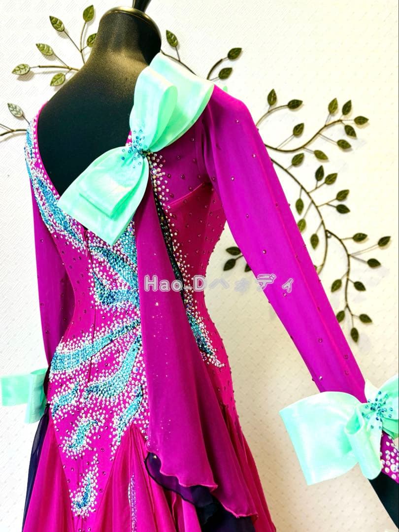 新品★ダンスドレス★スムース★スタンダード★社交ダンス★競技会★パーティー