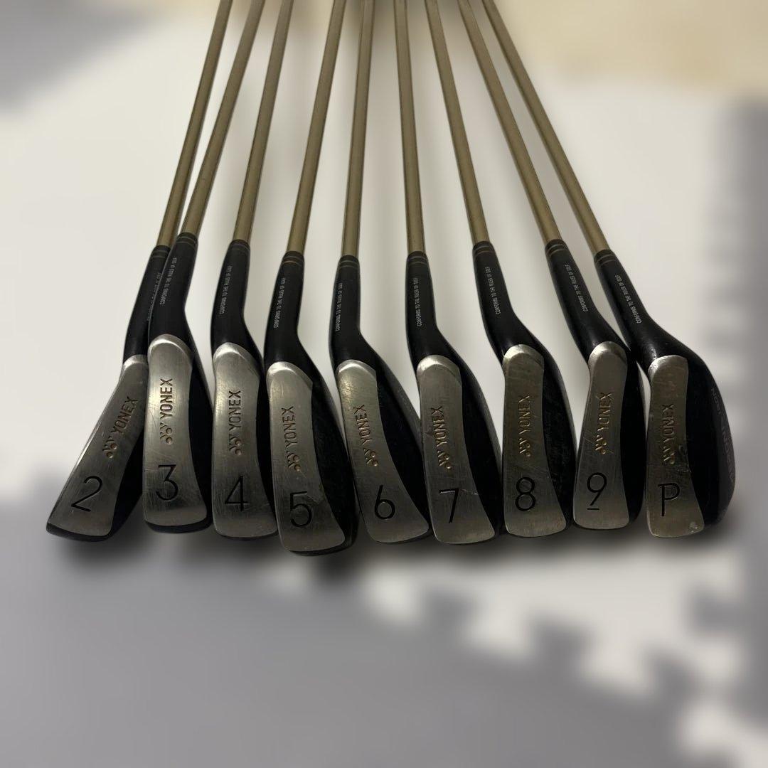 希少 YONEX AERONA アイアン9本セット 2-PW カーボンR
