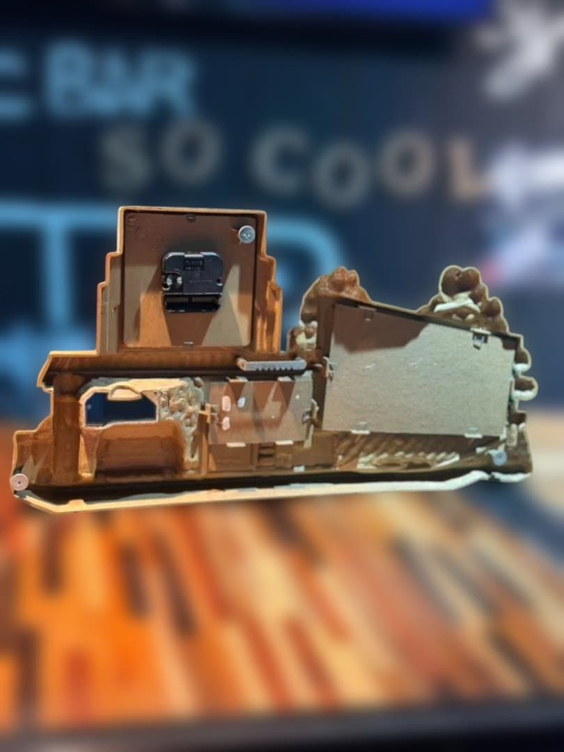 【希少】コカ・コーラ ヴィンテージ 置時計 ガソリンスタンド ジオラマ レトロ