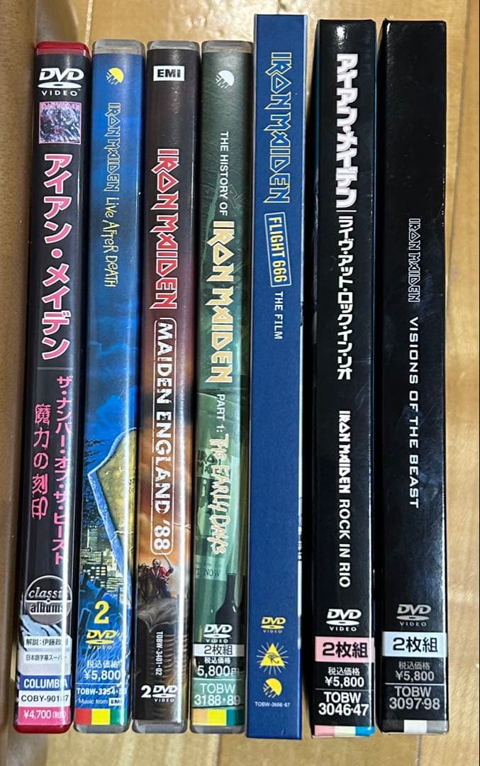 IRON MAIDENアイアンメイデン/DVD7枚組セット/ドラムスティック付き