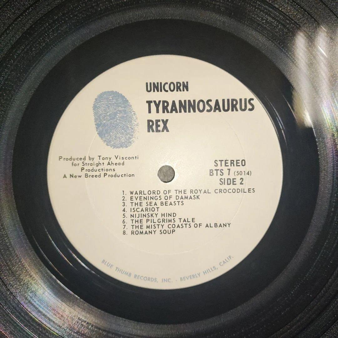 【ＵＳ.Org盤ＬＰレコード】ティラノサウルス・レックス／ユニコーン