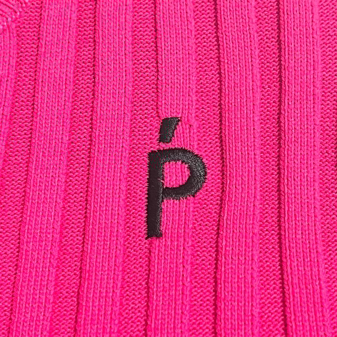 パーリーゲイツ ワンピース モックネック ピンク ゴルフウェア